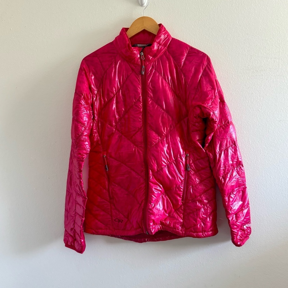Outdoor Research Pink Pertex Quantum GL Quilted Puffer Down Jacket Large - Picture 3 of 10